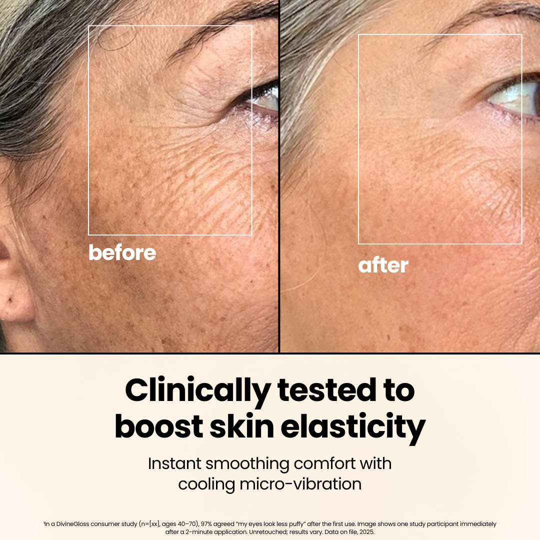 DermaSmooth™ Eye Massager + Caffeine De-Puff Serum