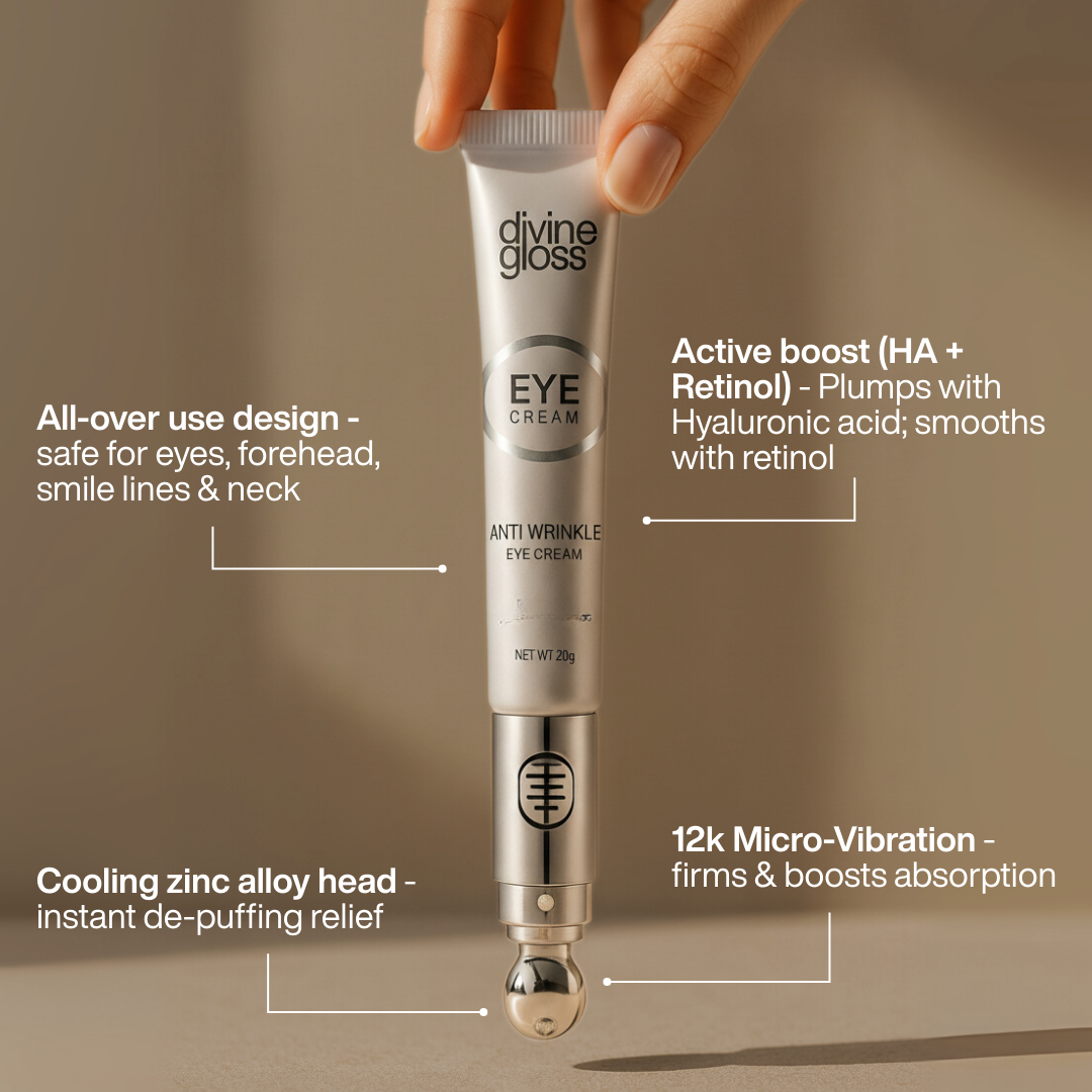 DermaSmooth™ Eye Massager + Caffeine De-Puff Serum